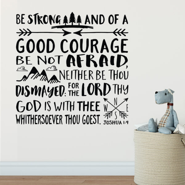 Joshua 1v9 KJV Vinyl Wall Decal 41