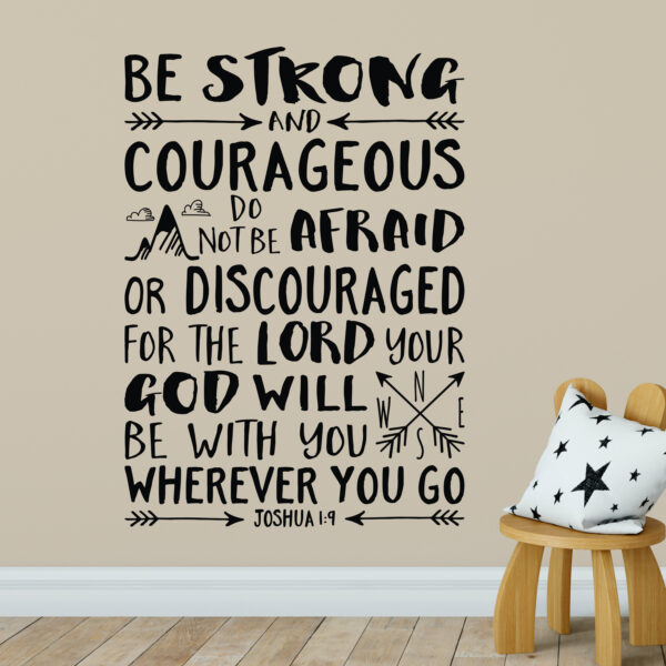 Joshua 1v9 Vinyl Wall Decal 42