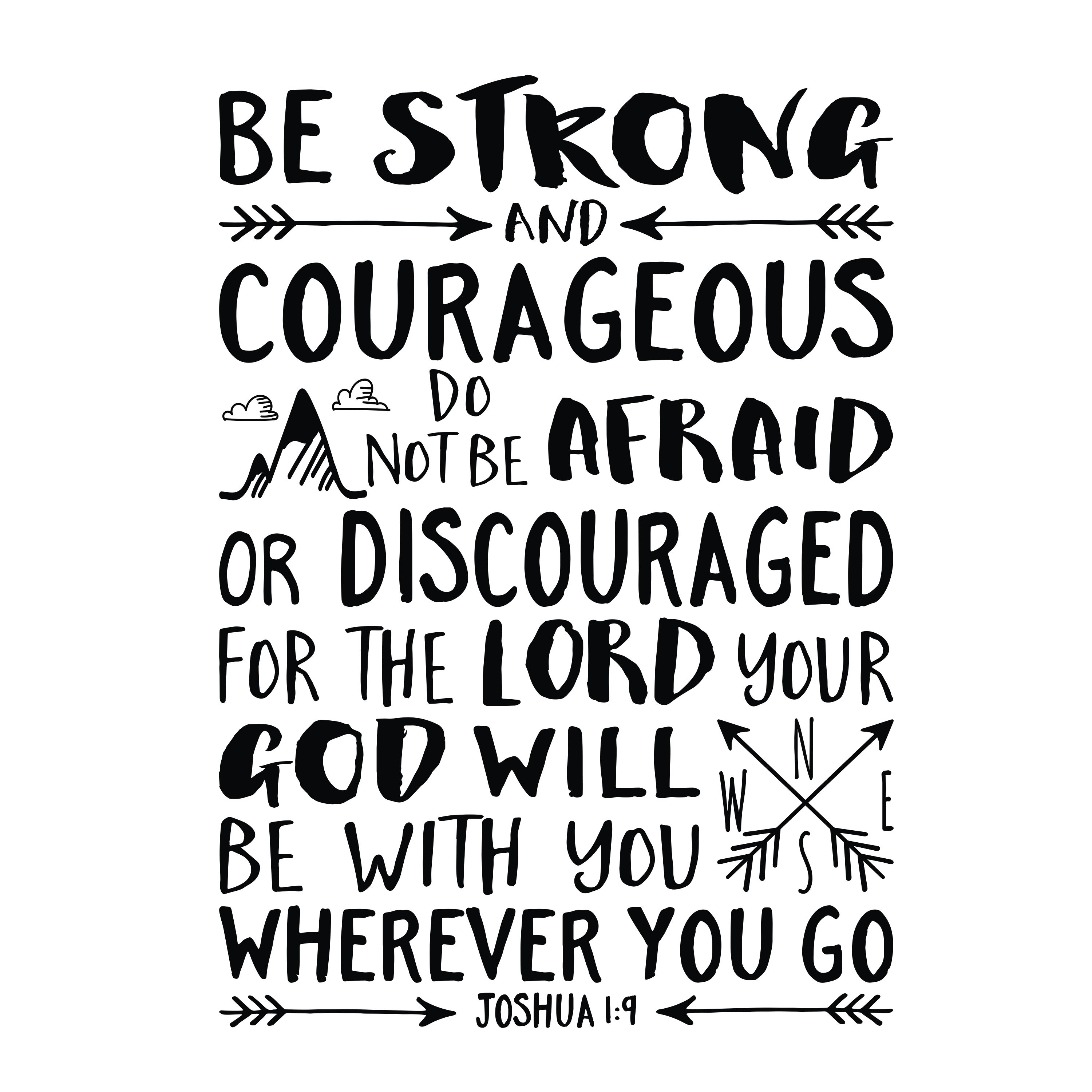 Verse Be Strong And Courageous