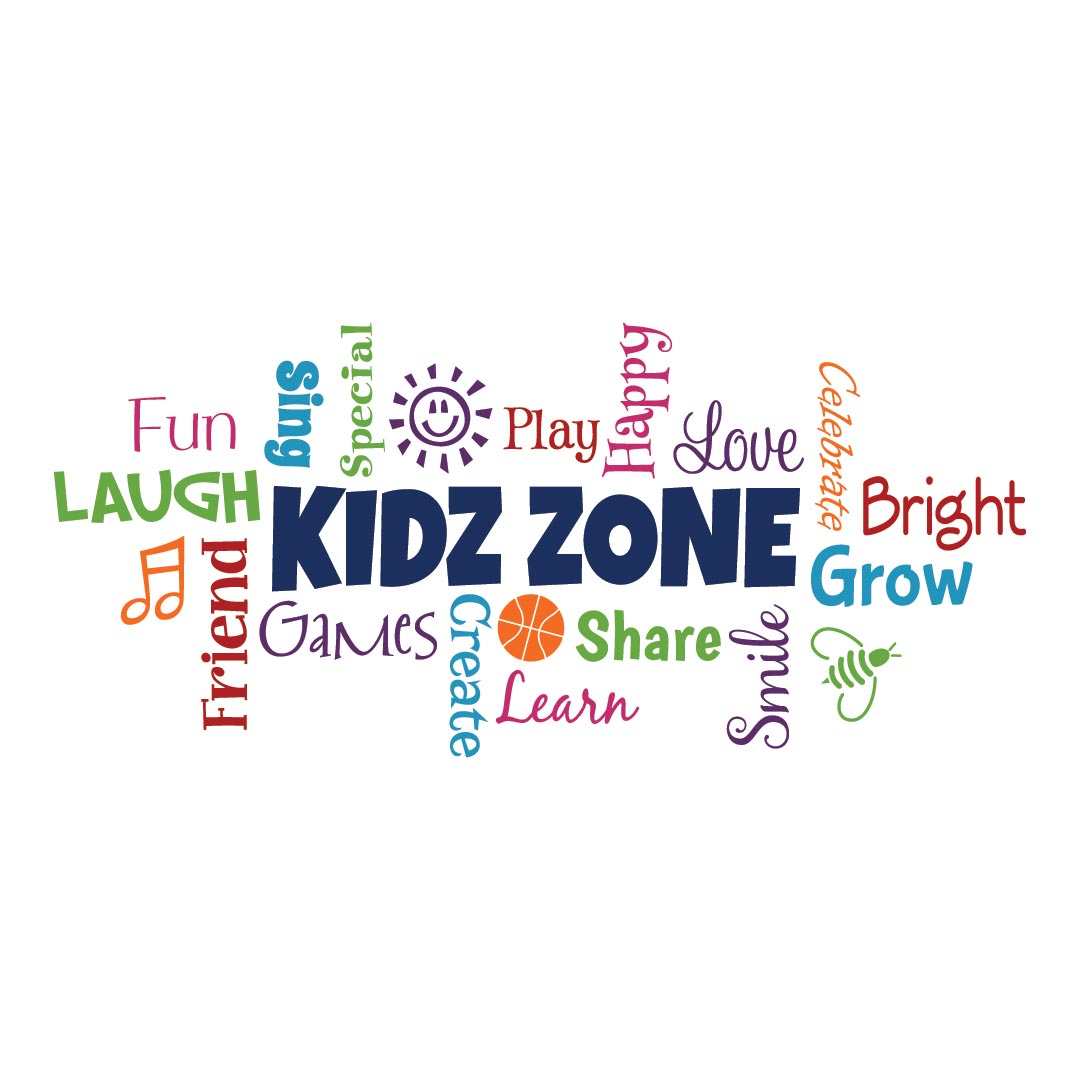 KIDZ ZONE Word Collage Vinyl Wall Decal by Wild Eyes Signs, Kidz Zone ...