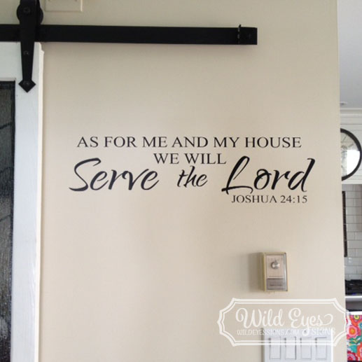 Joshua 24v15 Vinyl Wall Decal 2
