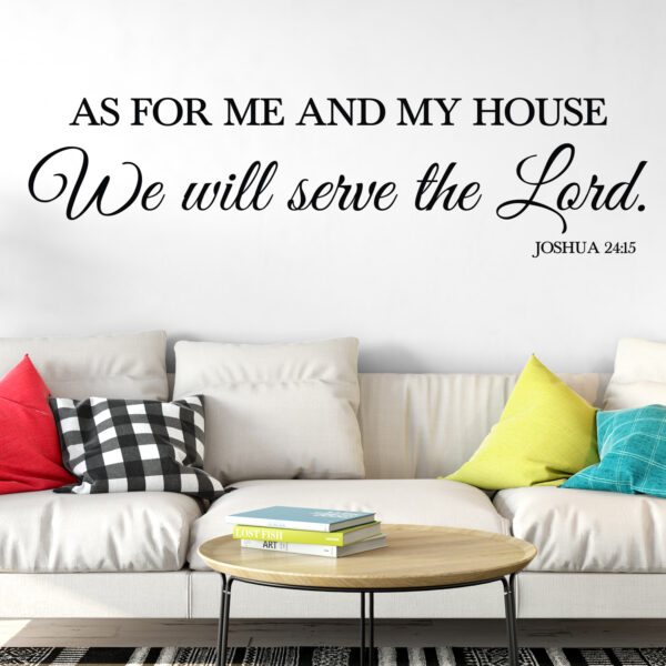 Joshua 24v15 Vinyl Wall Decal 17