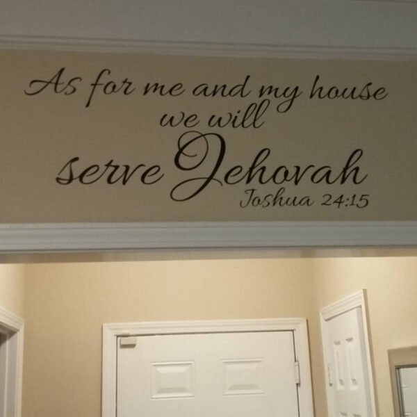 Joshua 24v15 Vinyl Wall Decal 18