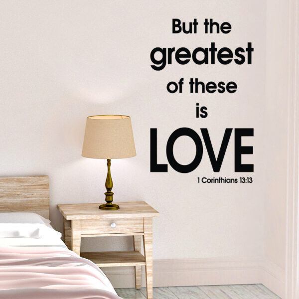 1 Corinthians 13v13 Vinyl Wall Decal 1