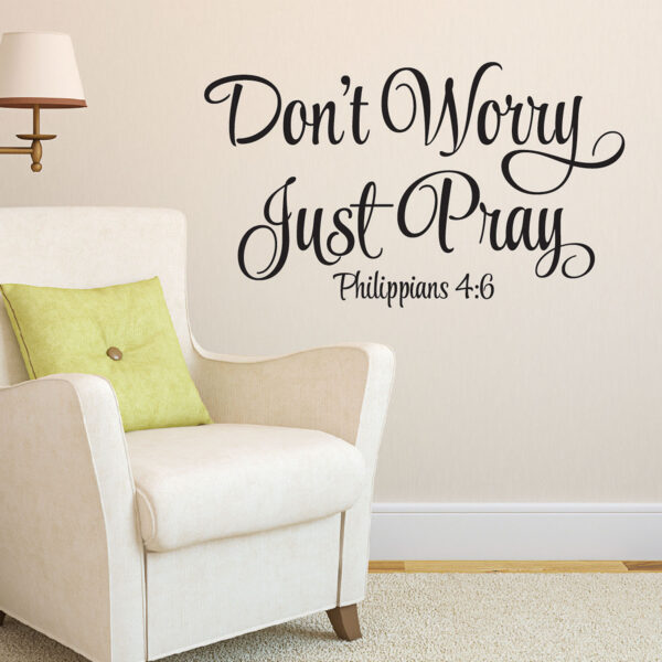 Philippians 4v6 Vinyl Wall Decal 1