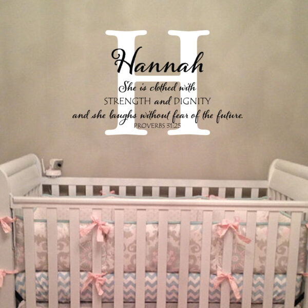 Proverbs 31v25 Vinyl Wall Decal 4