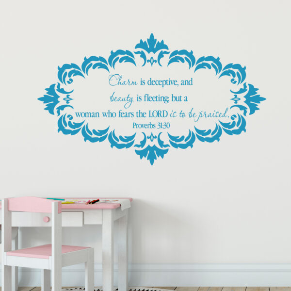 Proverbs 31v30 Vinyl Wall Decal 7