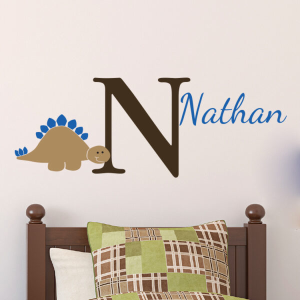 Monogram Dinosaur Stegosaurus Vinyl Wall Decal