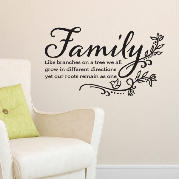 Family Like Branches on a Tree Vinyl Wall Decal