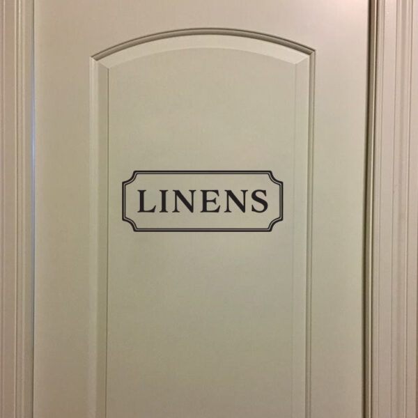 LINENS Vinyl Wall Decal