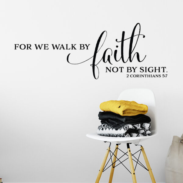 2 Corinthians 5v7 Vinyl Wall Decal