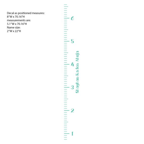 CUSTOM - Decal for growth Chart