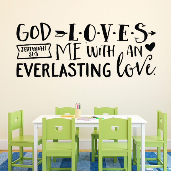 Jeremiah 31v3 Vinyl Wall Decal 2