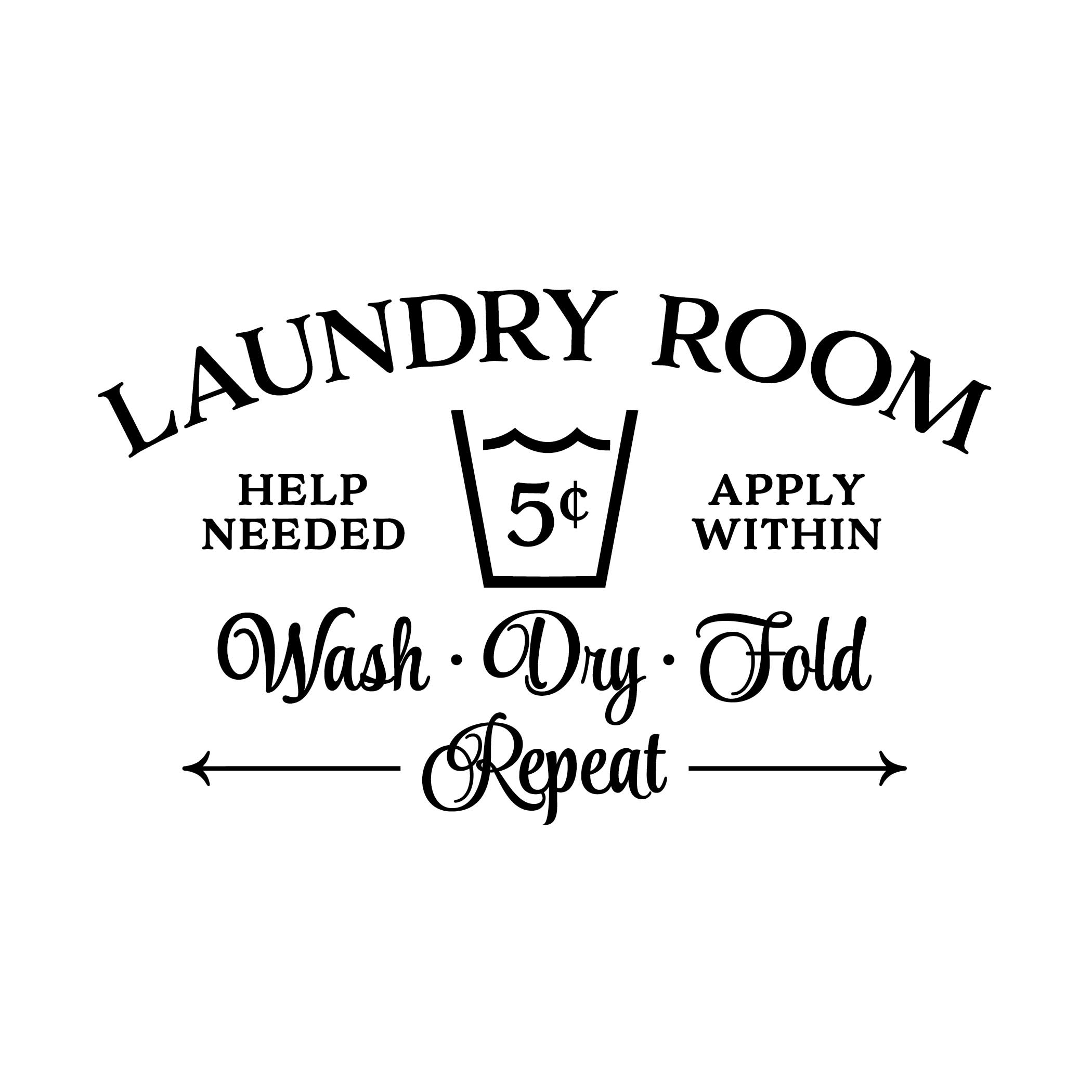 Home & Living Laundry Vinyl Decals Laundry Decorations Laundry Laundry ...