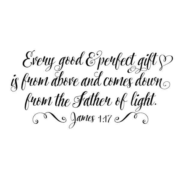 James 1:17 Vinyl Wall Decal