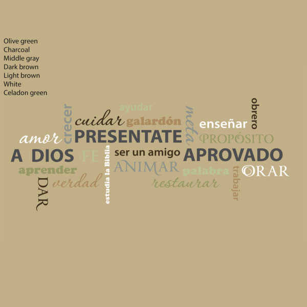 CUSTOM - Spanish wall collage, A dios, Presentate, Aprovado