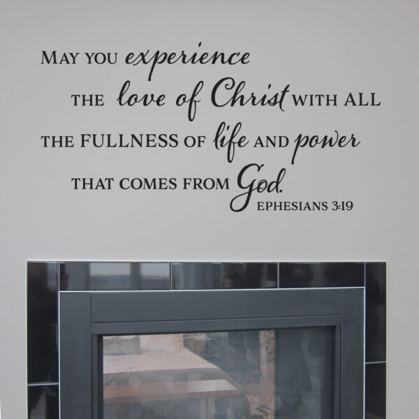 Ephesians 3v19 Vinyl Wall Decal 2
