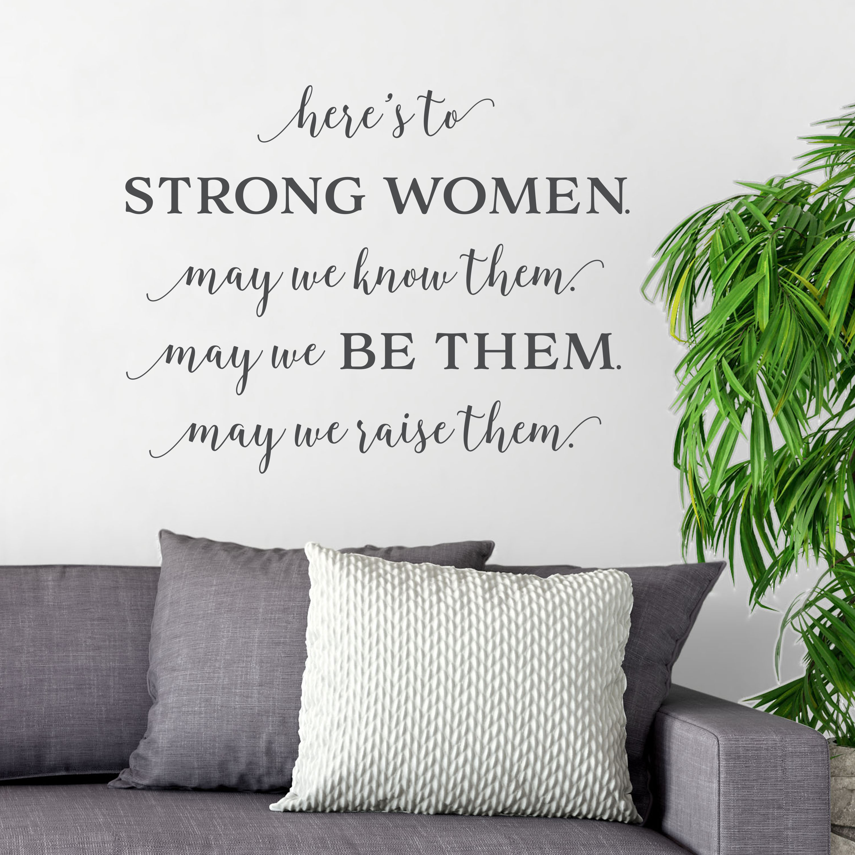 Inspirational/motivational womens quote and image  vinyl wall art stickers 