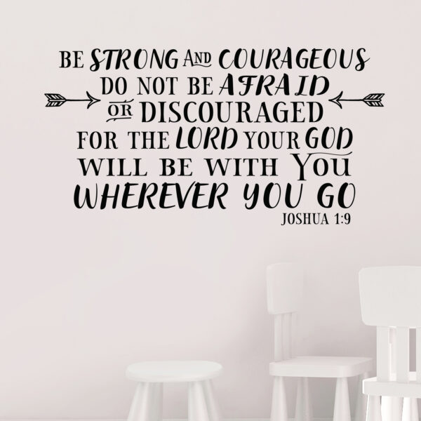 Joshua 1v9 Vinyl Wall Decal 46