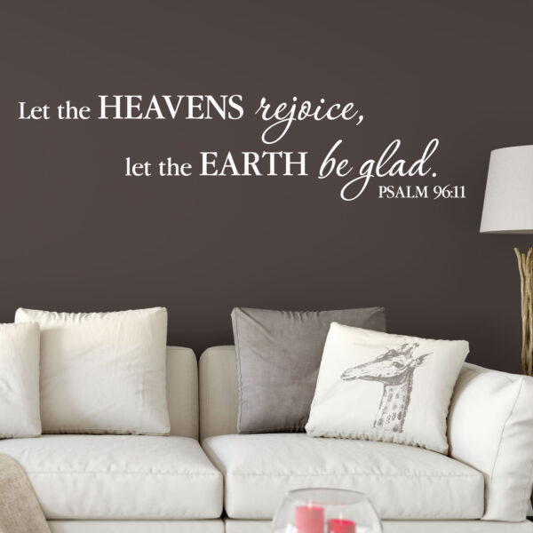 Psalm 96v11 Vinyl Wall Decal