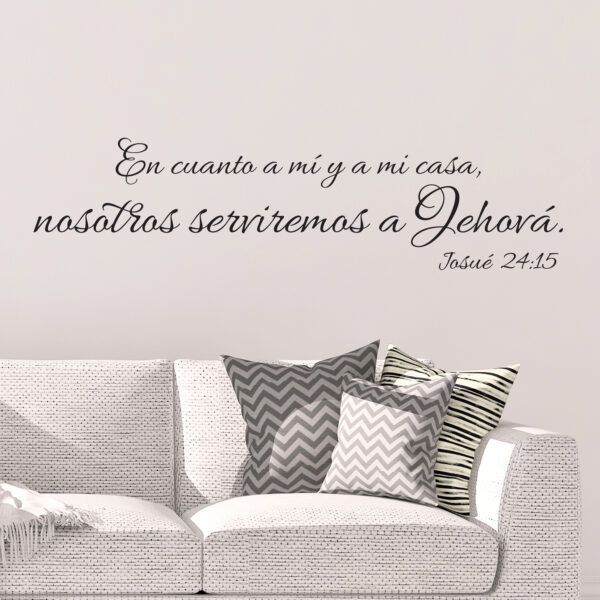 Joshua 24v15 Spanish Vinyl Wall Decal 21