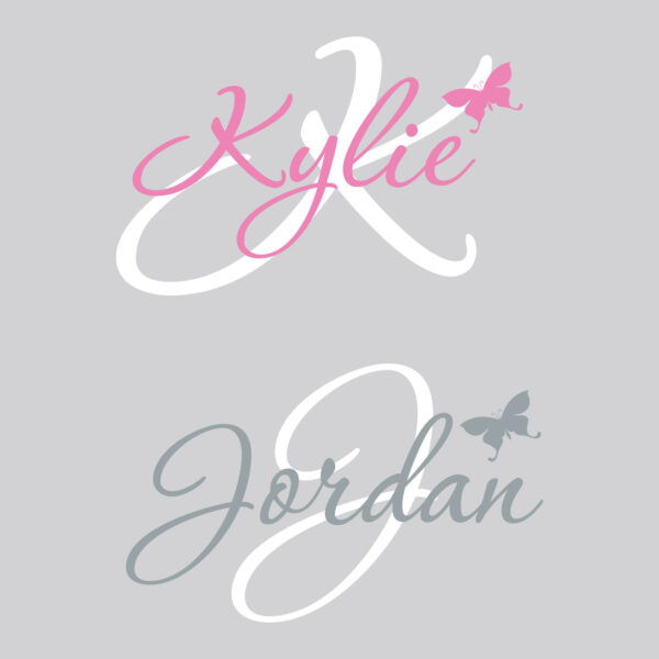 CUSTOM - Monogram with butterfly