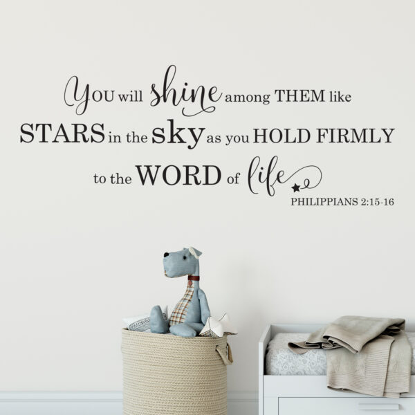 Philippians 2v15 Vinyl Wall Decal 2