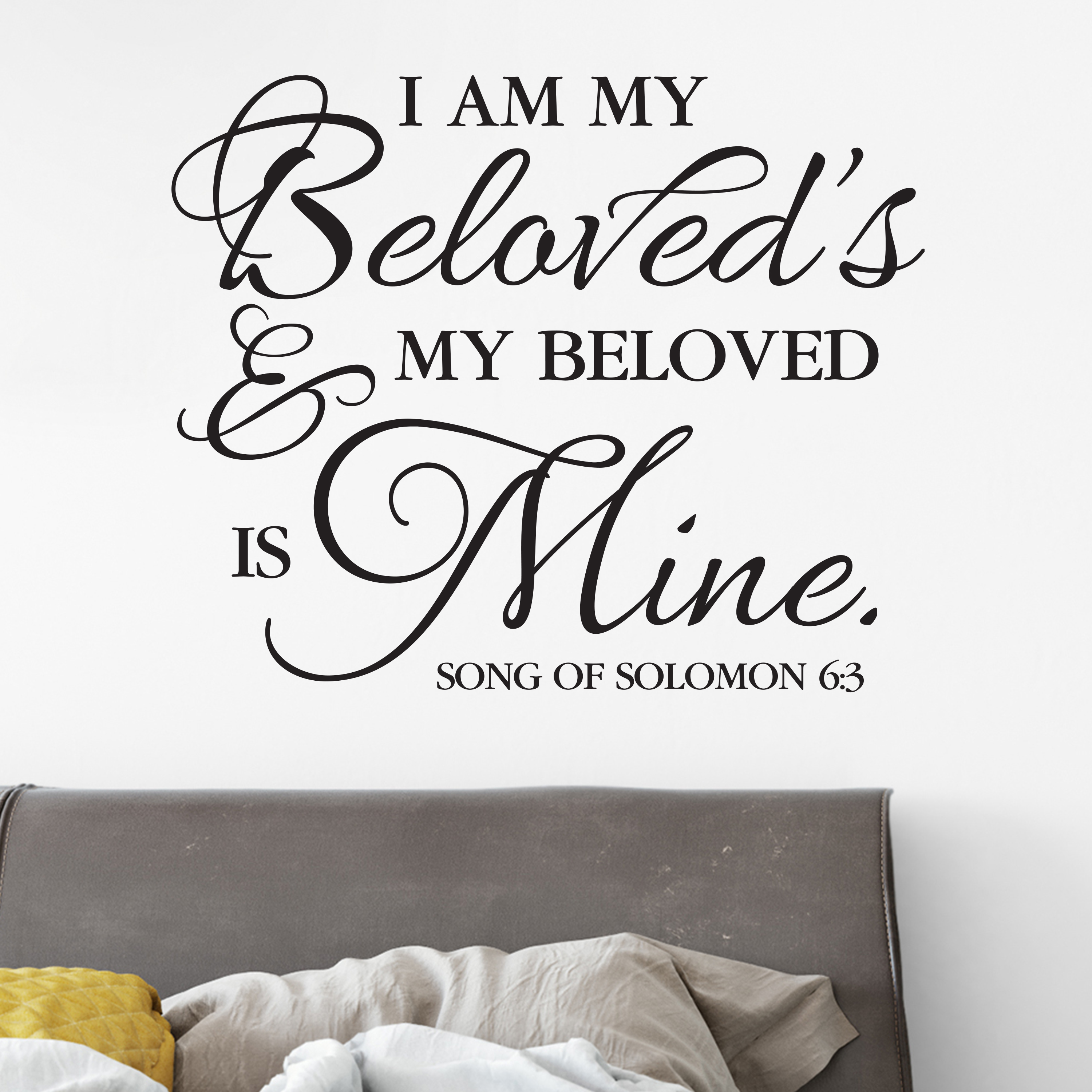 Vinyl Wall Decal Vinyl Sticker Wall Quotes O love the lord all ye his saints C043OloveiiET