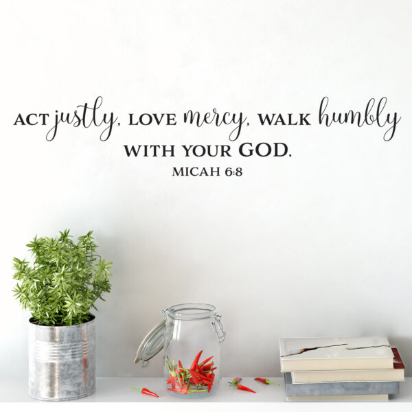 Micah 6v8 Vinyl Wall Decal 8