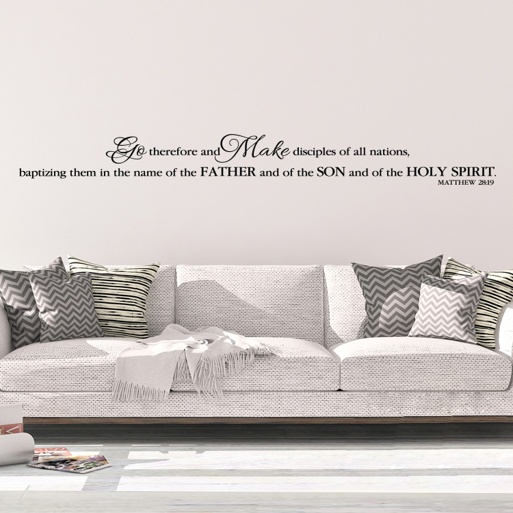 Matthew 28V19 Vinyl Wall Decal