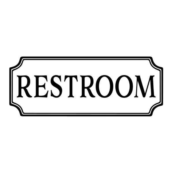 Restroom Vinyl Wall Decal