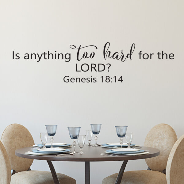 Genesis 18v14 Vinyl Wall Decal