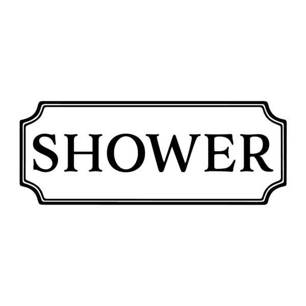 SHOWER Vinyl Wall Decal