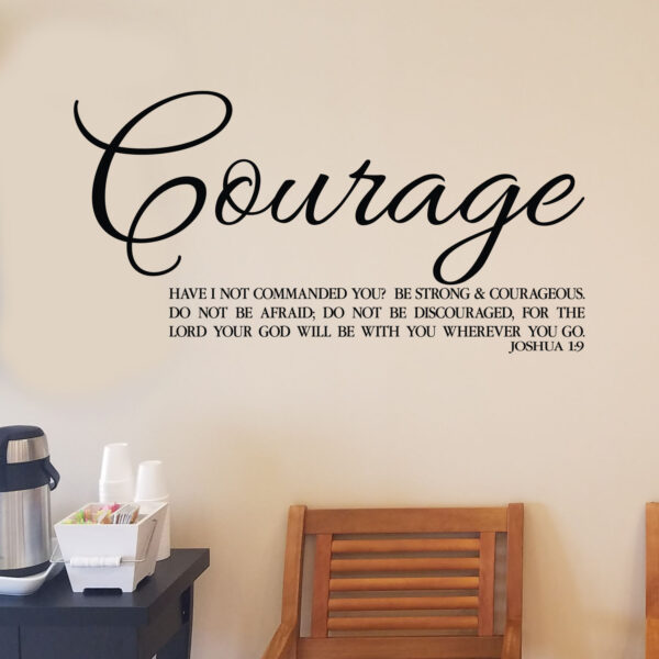Joshua 1v9 Vinyl Wall Decal 47