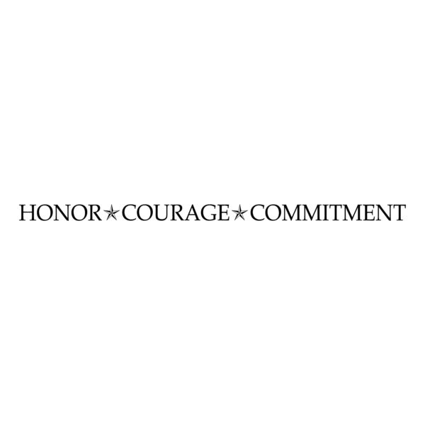 Honor Courage Commitment Vinyl Wall Decal