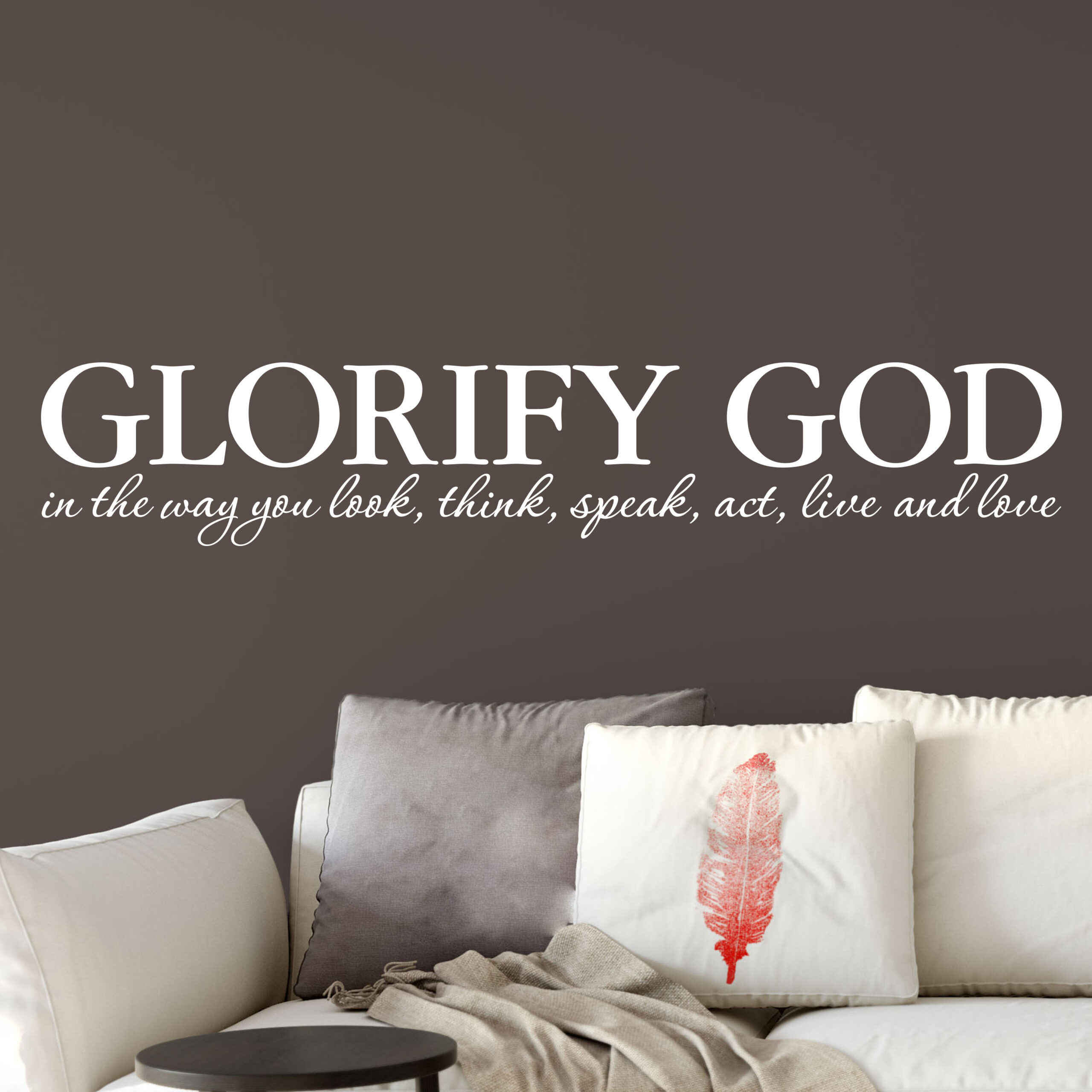 Glorify God Vinyl Wall Decal