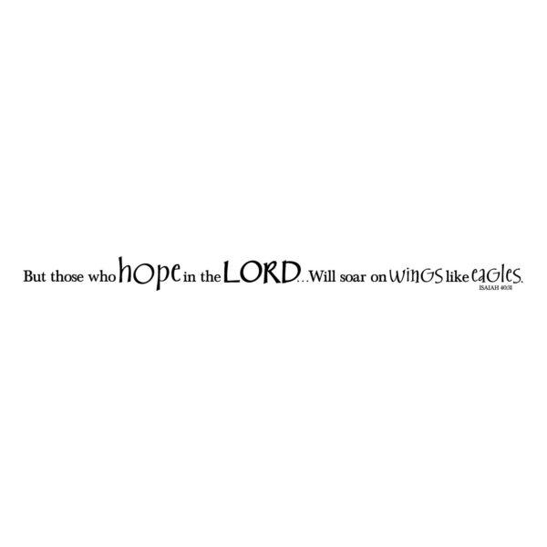 Isaiah 40v31 Vinyl Wall Decal 5