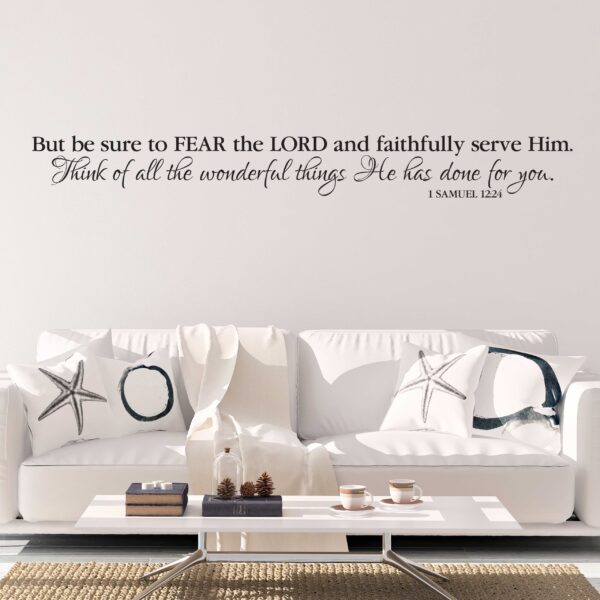 1 Samuel 12:24 Vinyl Wall Decal