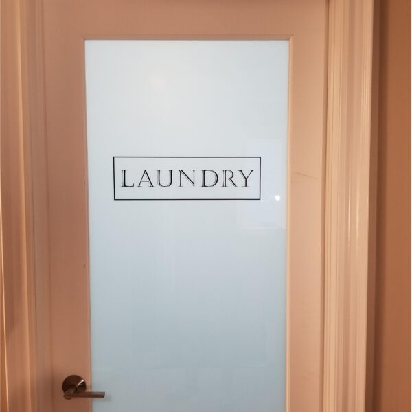 LAUNDRY Border Framed Vinyl Wall Decal