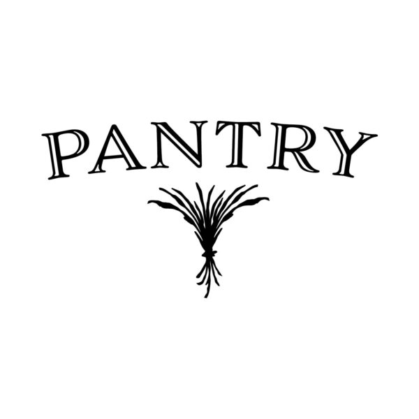PANTRY with Wheat Vinyl Wall Decal