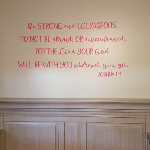 Joshua 1v9 Vinyl Wall Decal 48