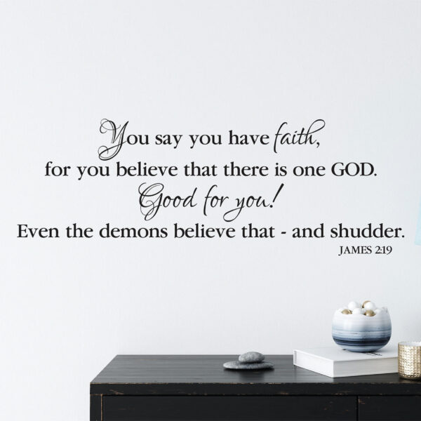 James 2v19 Vinyl Wall Decal