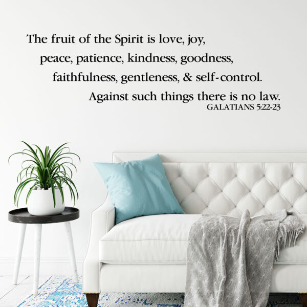 Galatians 5v22 Vinyl Wall Decal 10
