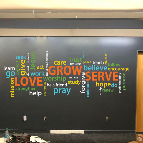 Love Grow Serve Vinyl Wall Decal
