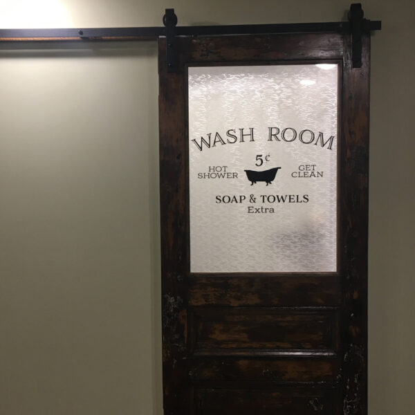 Wash Room Hot Shower Vinyl Wall Decal 2