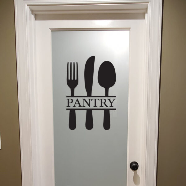 Pantry Fork Knife Spoon Vinyl Wall Decal