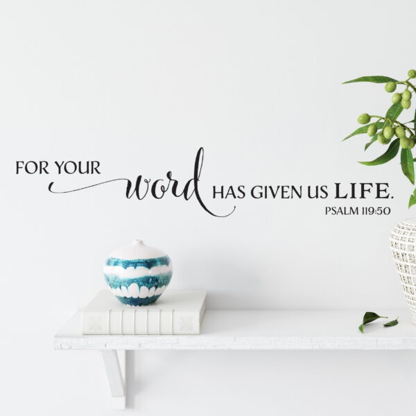 Psalm 119v50 Vinyl Wall Decal