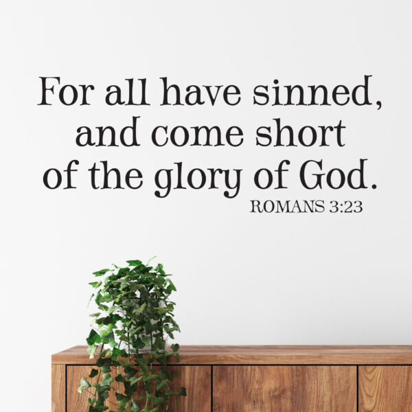 Romans 3v23 Vinyl Wall Decal