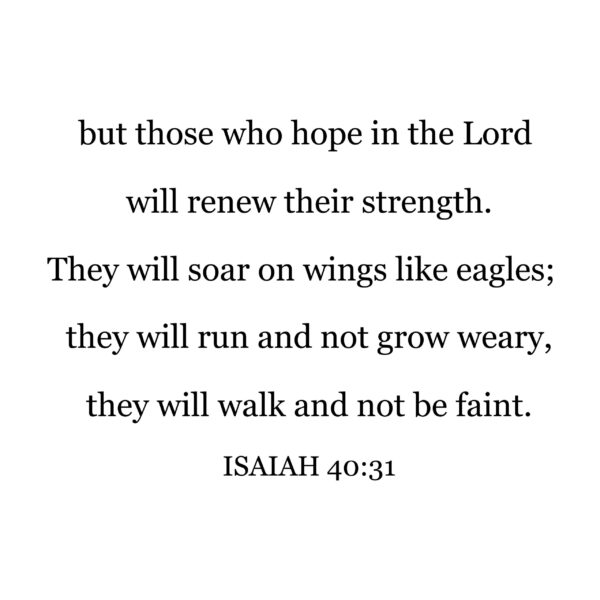 Isaiah 40v31 Vinyl Wall Decal