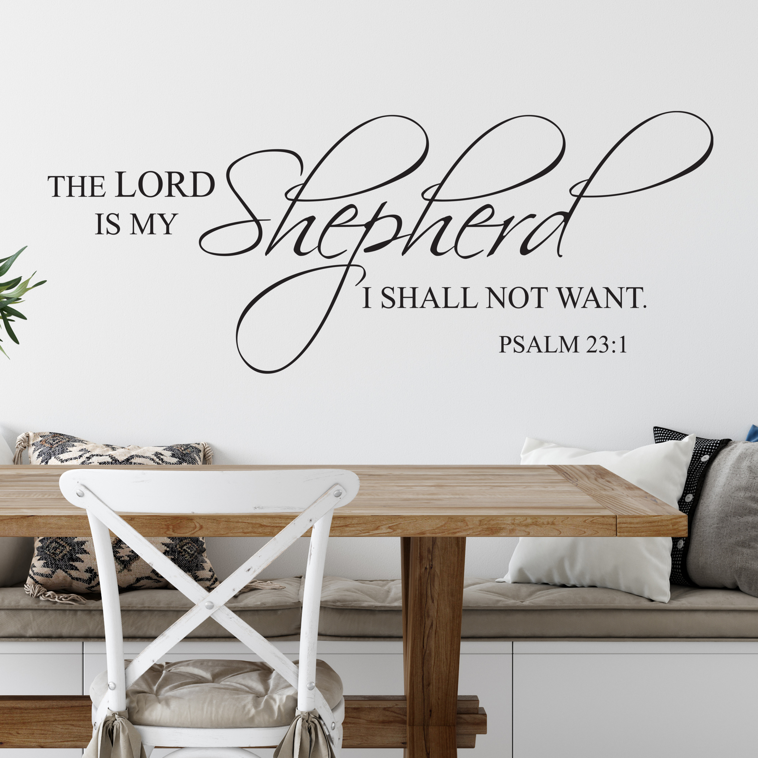 Psalm 23v1 Vinyl Wall Decal 2 The Lord Is My Shepherd I Shall Not Want